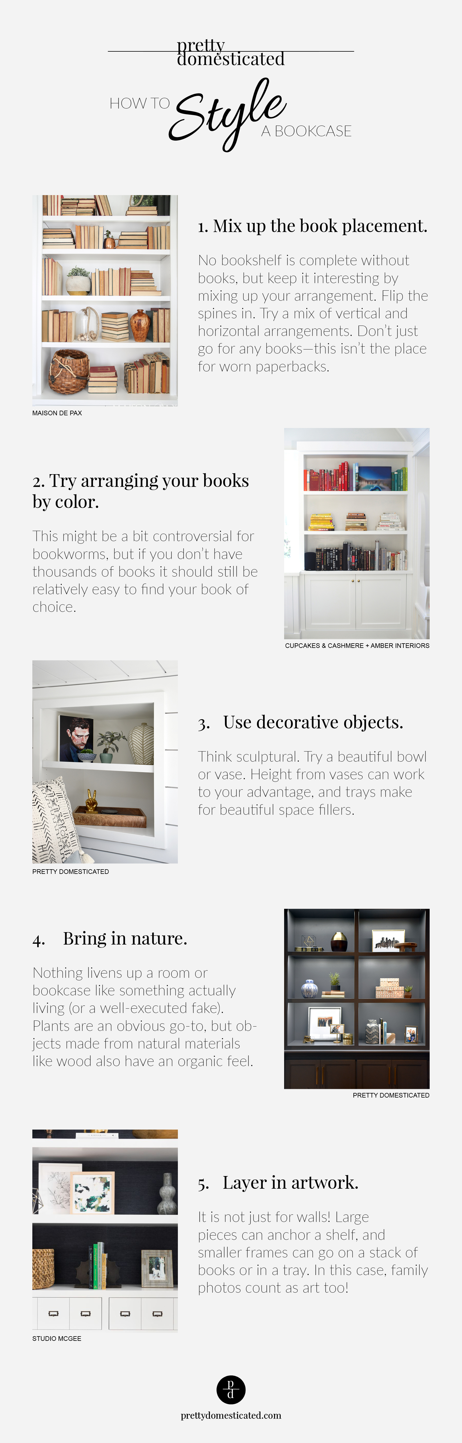 How To Style A Bookcase Pretty Domesticated   How To Style A Bookcase 1 