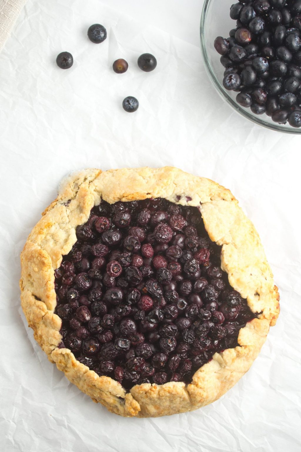 Rustic Blueberry Lemon Tart - Pretty Domesticated