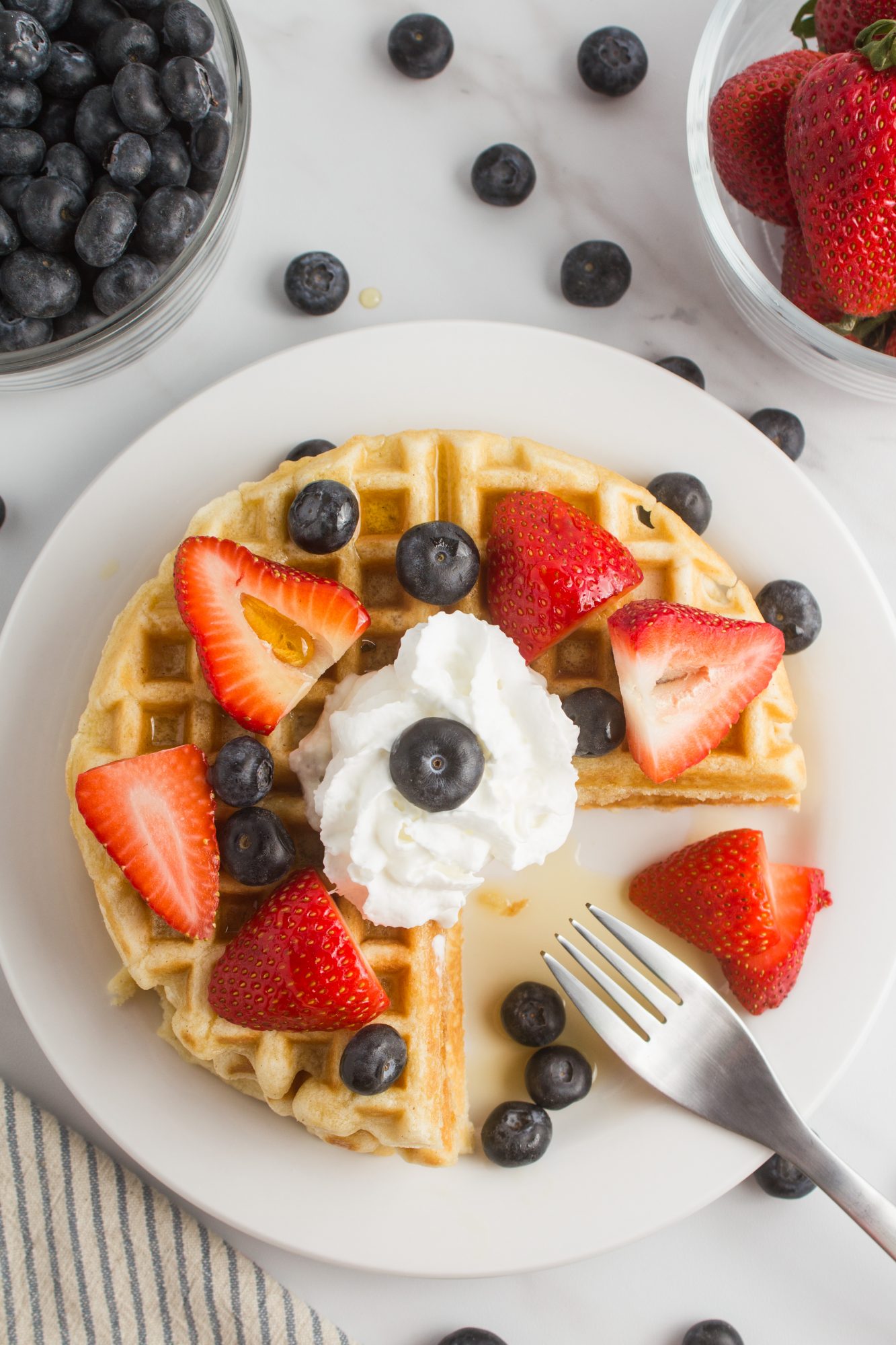 Homemade Cinnamon Belgian Waffles Recipe Pretty Domesticated